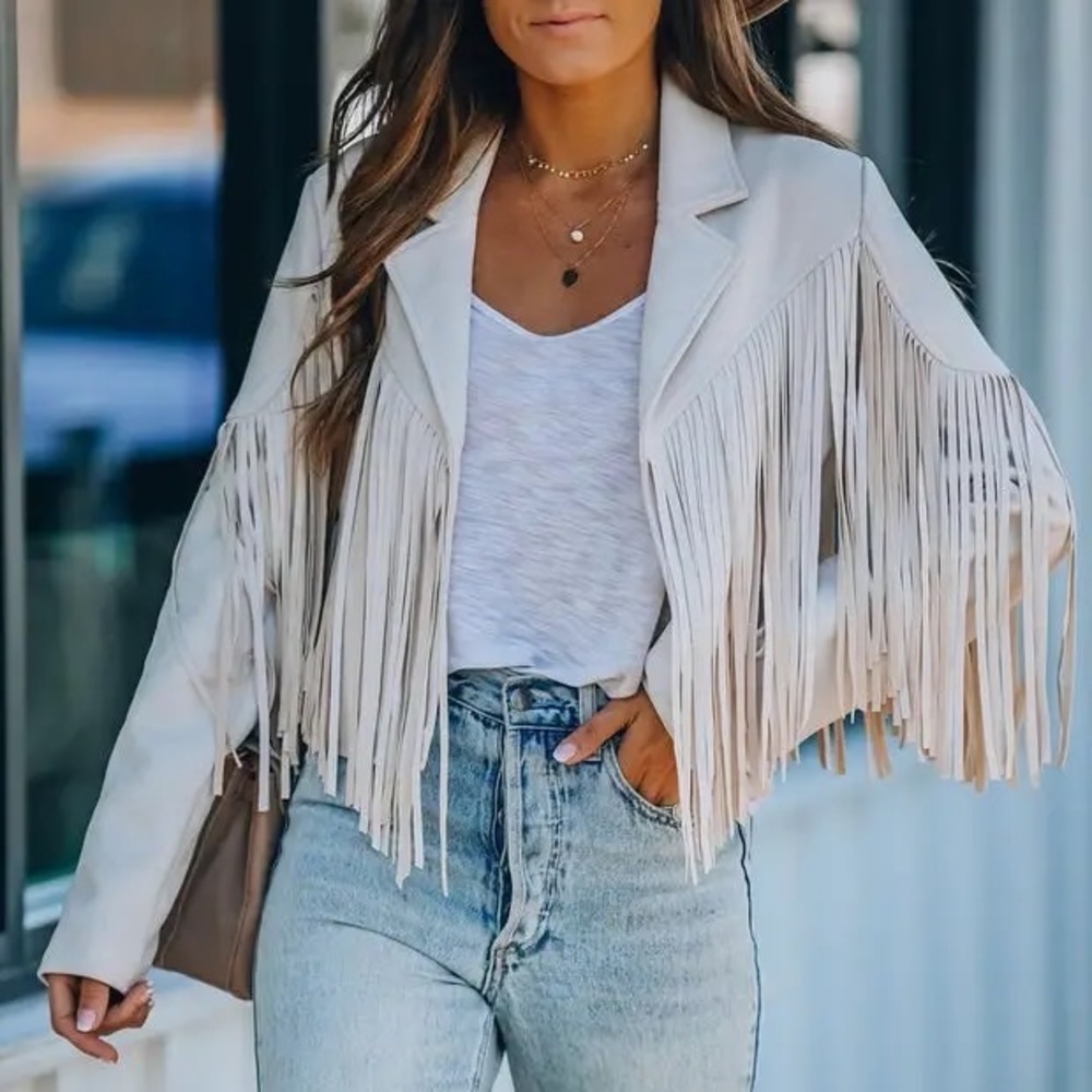 Fringed Suede Jacket